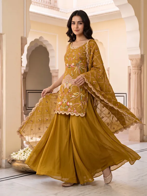 Mustard_Embroidered_Anarkali_Suit_Set_for_Women
