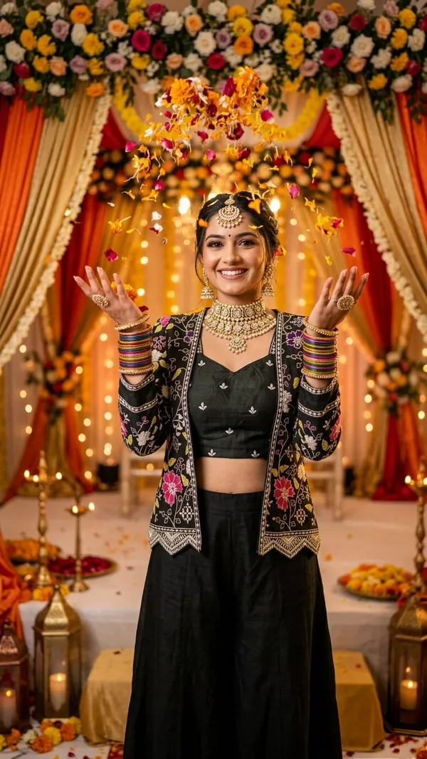 Black_Embroidered_Ethnic_Wear_Set_For_Women