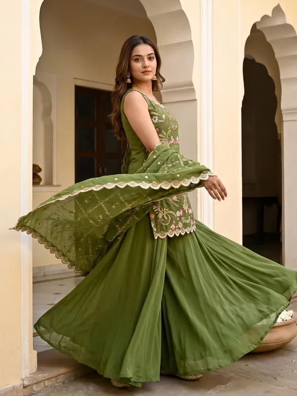 Olive_Embroidered_Anarkali_Suit_Set_for_Women