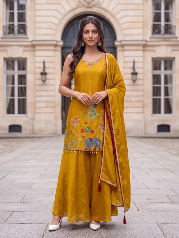 Mustard_Embroidered_Ethnic_Suit_Set_for_Women