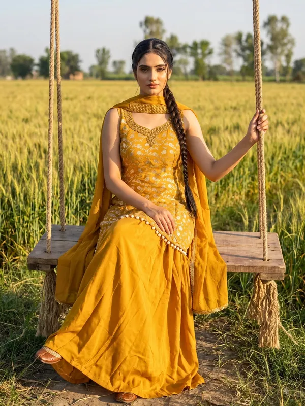 Mustard_Embroidered_Anarkali_Suit_Set_for_Women