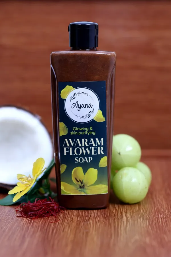 Ayana_Avaram_Flower_&_Turmeric_Herbal_Bath_Soap