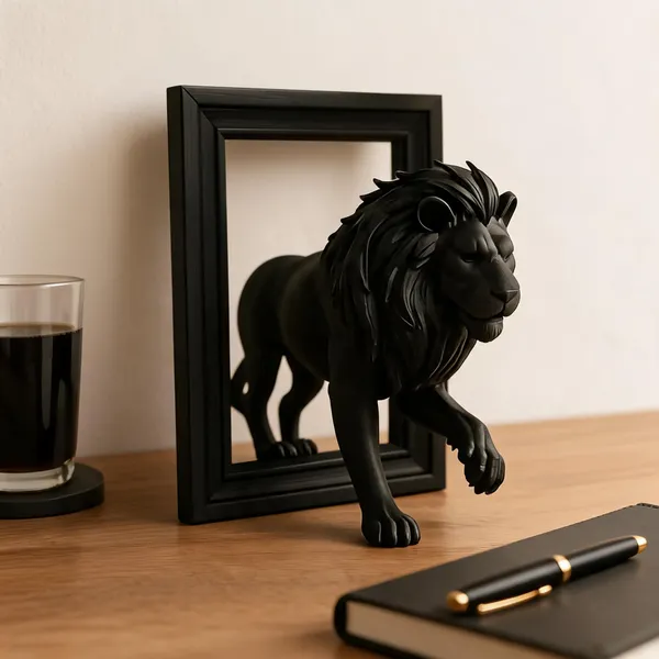 Black_Lion_3D_Decorative_Sculpture