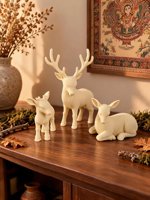 Cream_Deer_Family_Decorative_Figurine_Set