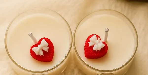 Romantic_Heart_&_Bow_Red_Decorative_Tealight_Wax__Candle_Set_Of_4