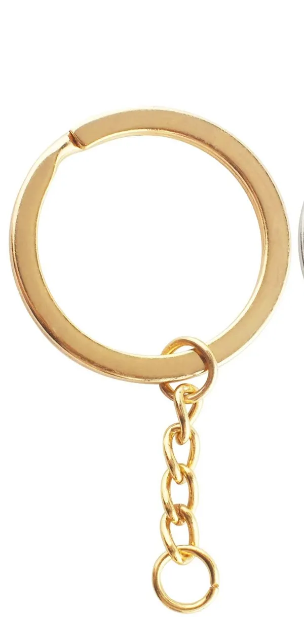 Gold_Metal_Split_Keychain_Rings_For_Diy_Crafts