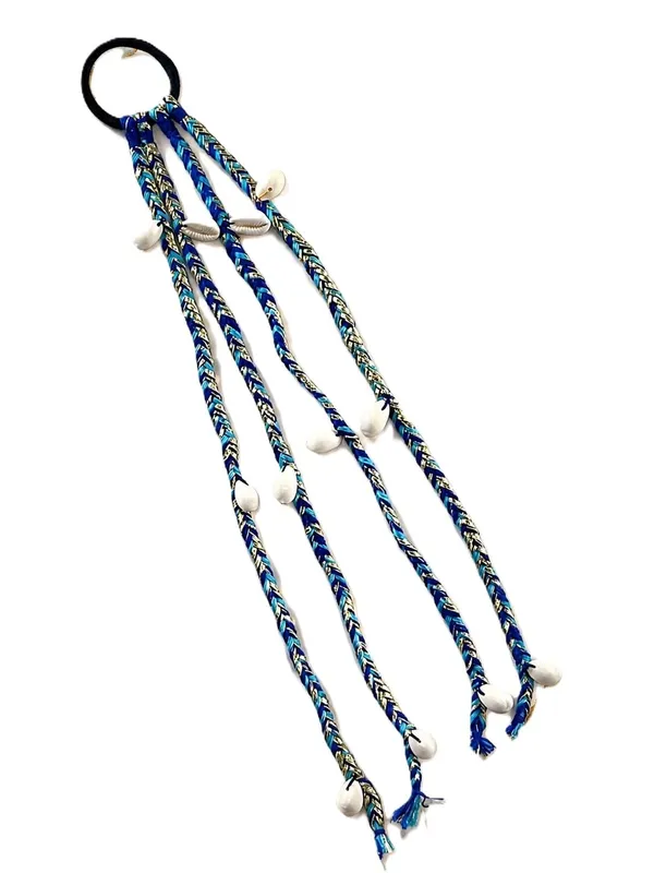 Blue_Cotton_Thread_Boho_Hair_Braid_Extensions_With_Cowrie_Shells