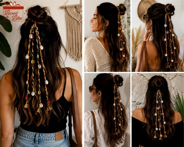Purple_Cotton_Thread_Boho_Tribal_Cowrie_Shell_Hair_Braids_(Set_Of_3)