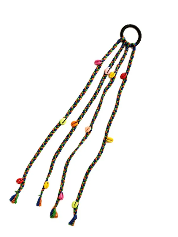 Multicolor_Cotton_Thread_Boho_Tribal_Cowrie_Shell_Hair_Braids_(Set_Of_3)