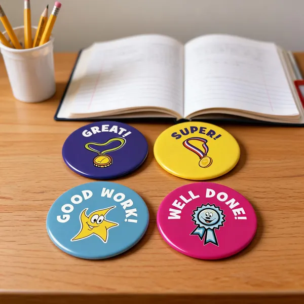 Multicolor_Plastic_Appreciation_Pin_Badges_Set_Of_4