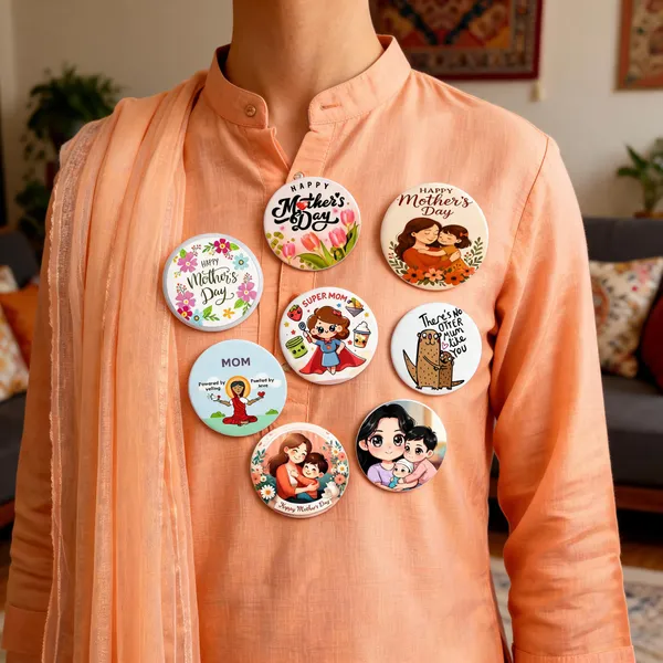 Multicolor_Plastic_Mother'S_Day_Themed_Pin_Badges_Set_Of_8