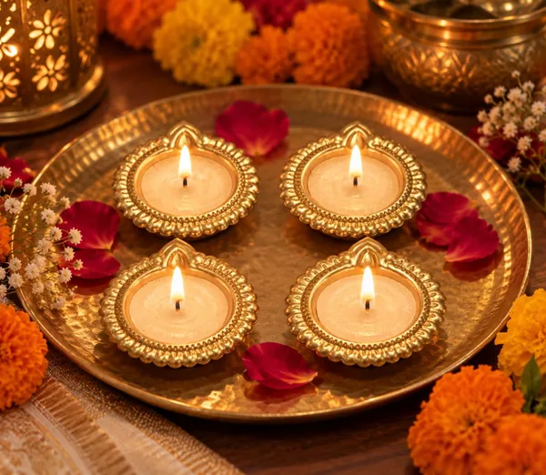 Wax_Filled_Metal_Diya_-Set_of_4