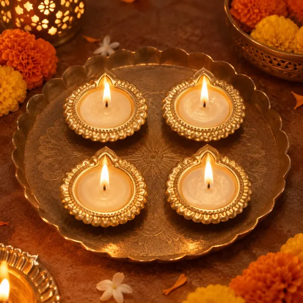 Wax_Filled_Metal_Diya_-Set_of_4