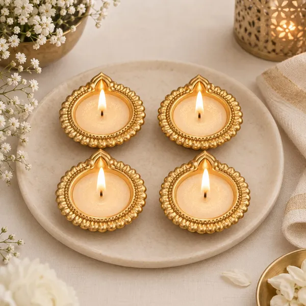 Wax_Filled_Metal_Diya_-Set_of_4