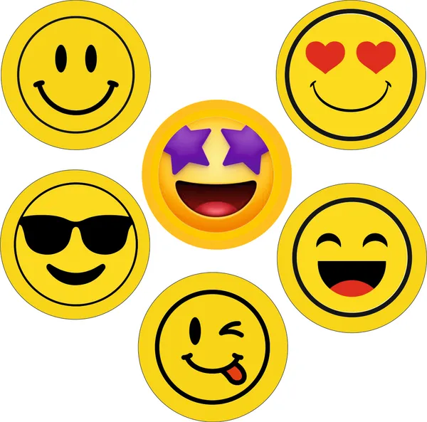 Yellow__Emoji_Smiley_Pin_Badges_Set_Of_6