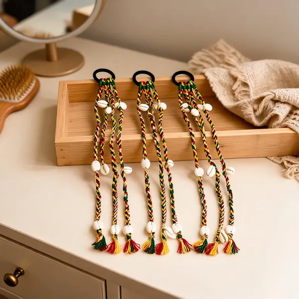 Multicolor_Cotton_Thread_Boho_Tribal_Cowrie_Shell_Hair_Braids_(Set_Of_3)