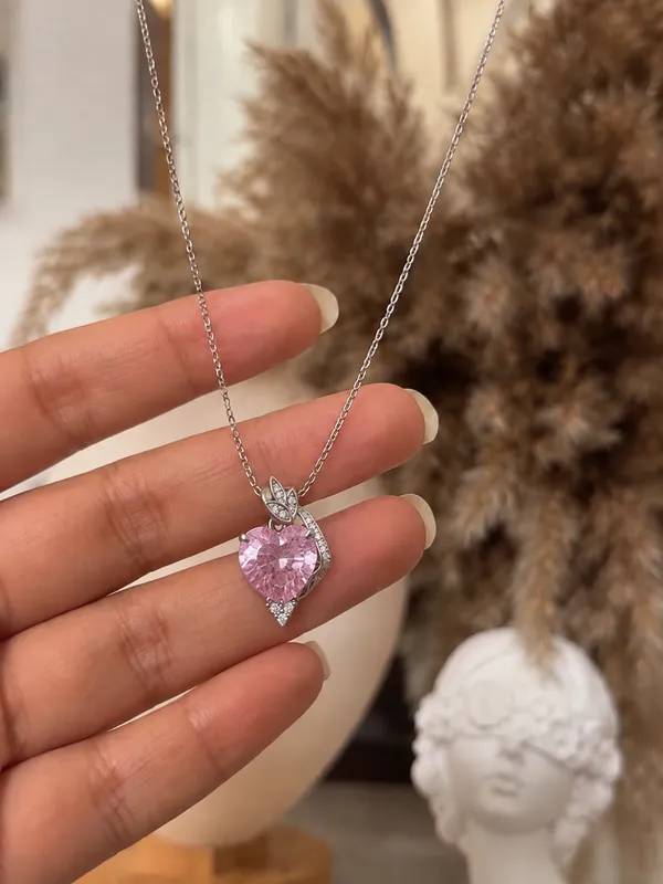 Baby_Pink_Stone_Sterling_Silver_Necklace_For_Women