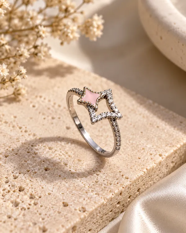 White_Cubic_Zirconia_Sterling_Silver_Ring_For_Women