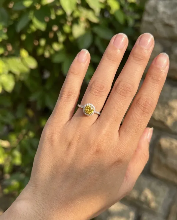 Yellow_Citrine_&_White_Sterling_Silver_Ring_For_Women
