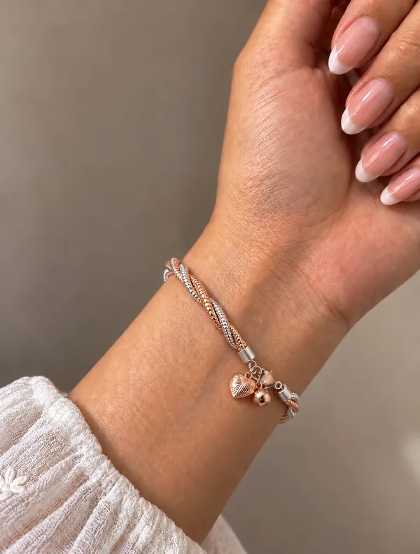 Rose_Gold_Sterling_Silver_Two_Tone_Bracelet_For_Women
