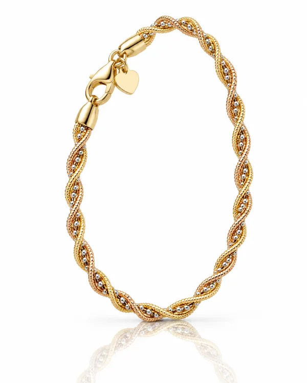 Gold_Tone_Sterling_Silver_Bracelet_For_Women