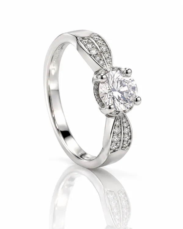 White_Diamond_Sterling_Silver_Ring_For_Women