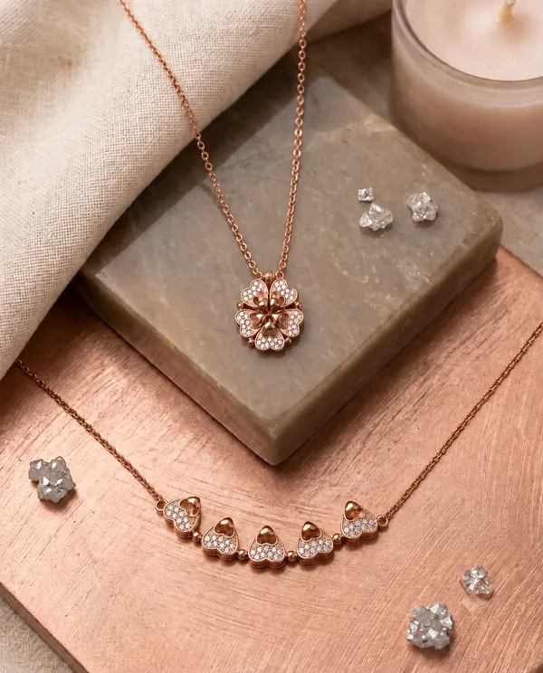 White_Cubic_Zirconia_Sterling_Silver_Necklace_For_Women