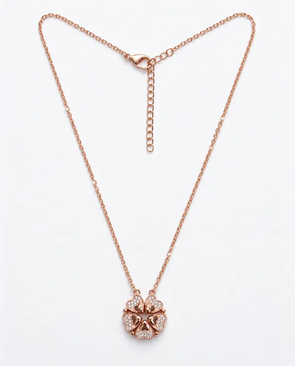 White_Cubic_Zirconia_Sterling_Silver_Necklace_For_Women