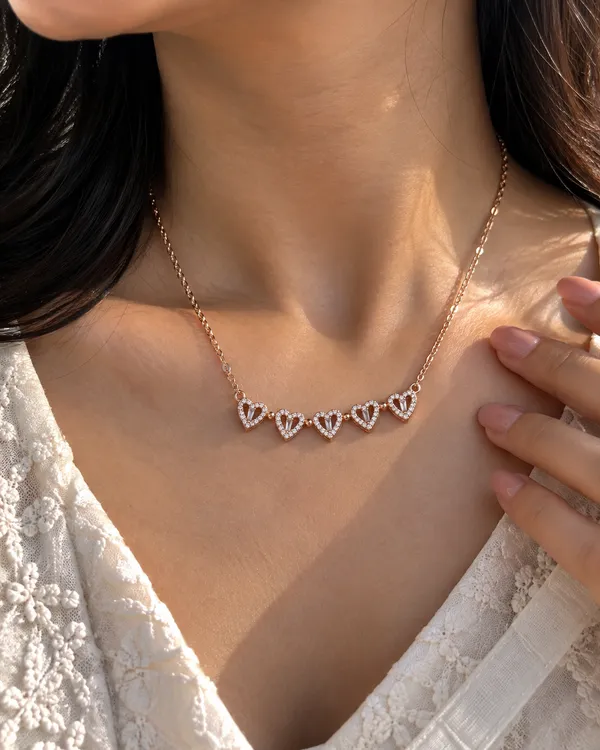 White_Cz_Sterling_Silver_Necklace_For_Women