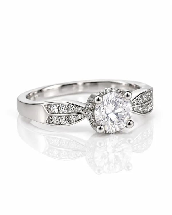 White_Diamond_Sterling_Silver_Ring_For_Women