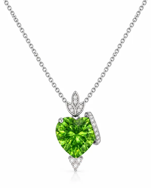 Peridot_Green_Heart_Sterling_Silver_Necklace_For_Women
