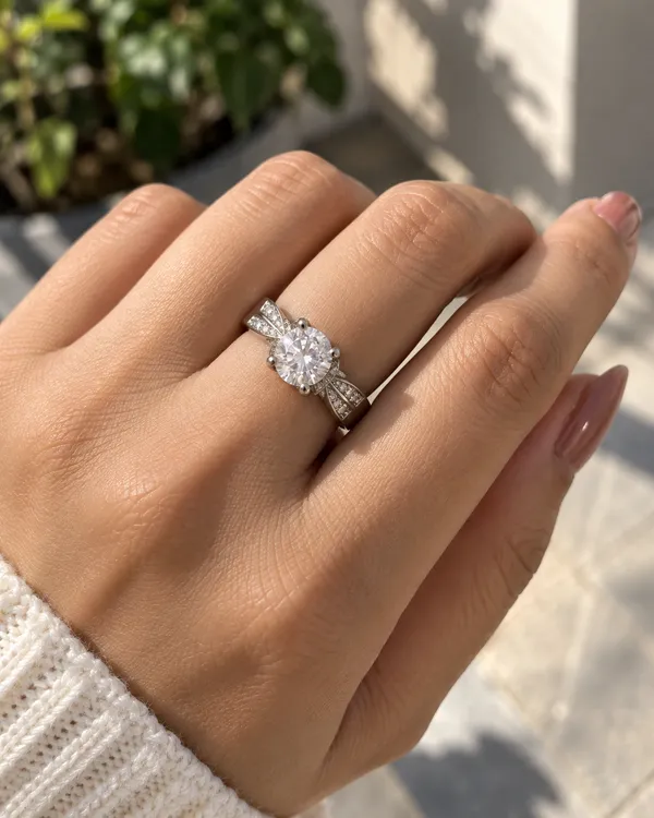 White_Diamond_Sterling_Silver_Ring_For_Women