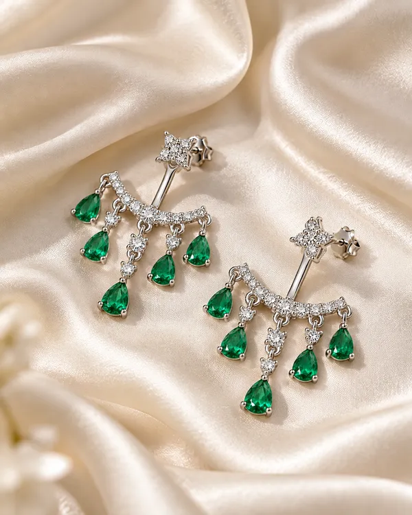 Green_Stone_Sterling_Silver_Earrings_For_Women