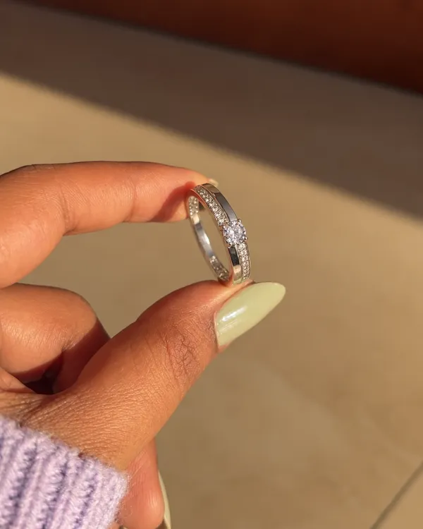 White_Diamond_Sterling_Silver_Ring_For_Women