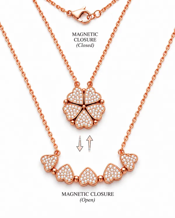 White_Diamond_Sterling_Silver_Necklace_For_Women