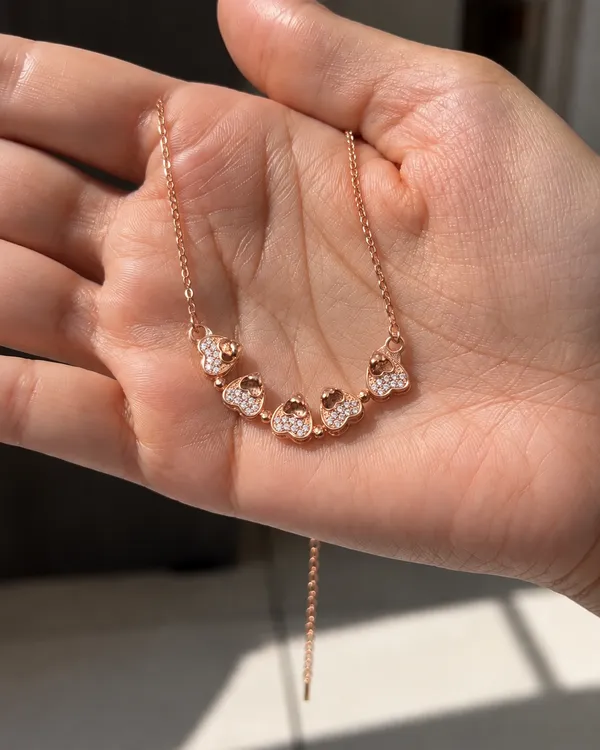 White_Cubic_Zirconia_Sterling_Silver_Necklace_For_Women