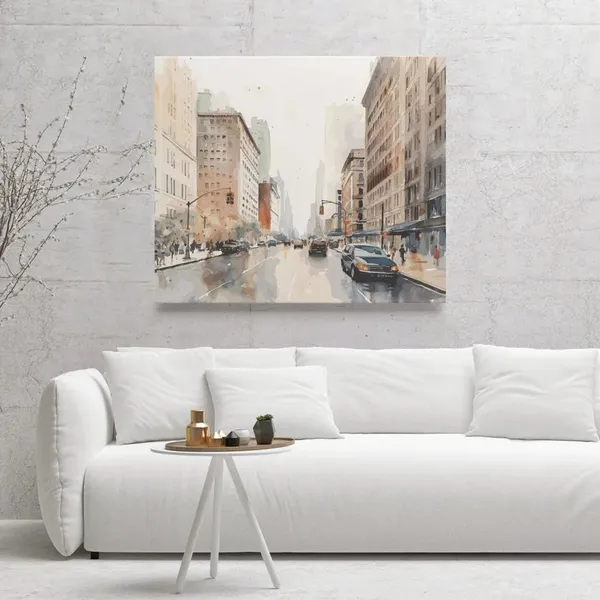 Urban_Melodies_Framed_Canvas_Print