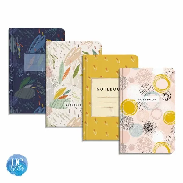 Abstract_Mini_Notebook_A6_Pocket_Size_Ruled_Pages_100_Pages_Pack_Of_4