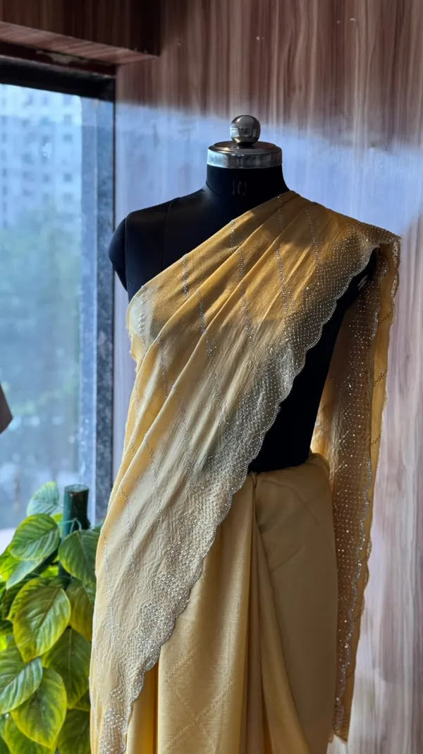 Yellow_Sheer_Scalloped_Embellished_Saree_For_Women