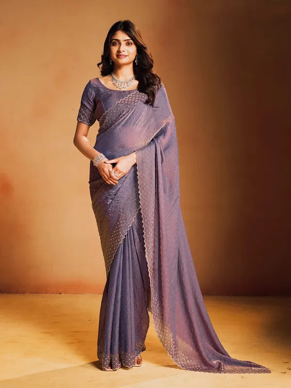 Purple_Georgette_Embellished_Saree_For_Women