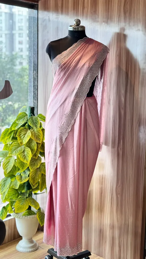 Pink_Net_Embellished_Saree_For_Women