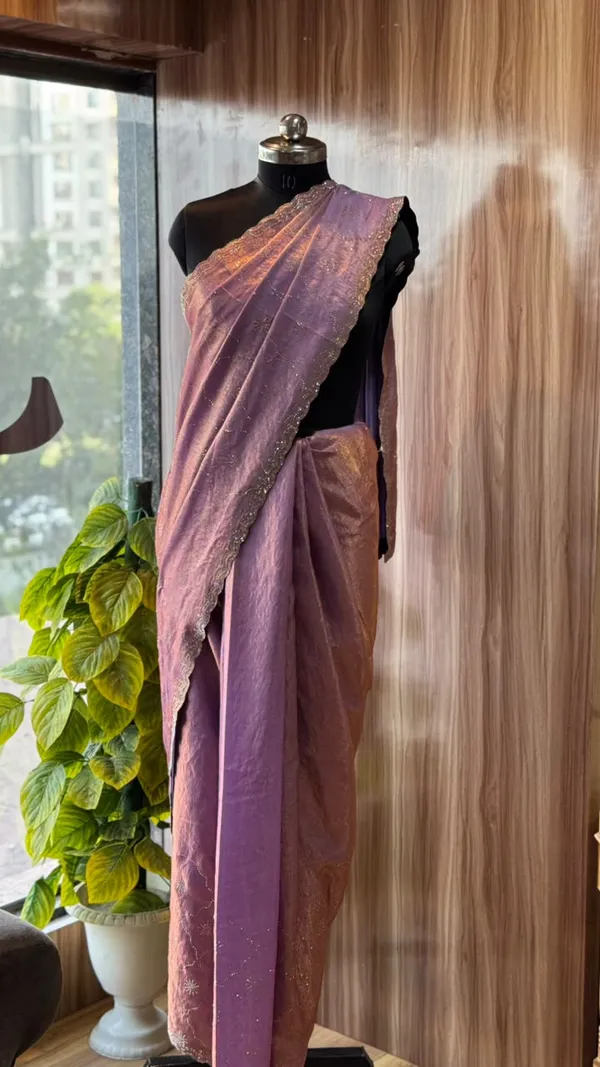 Lavender_Organza_Embellished_Saree_For_Women