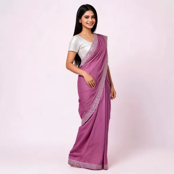 Mauve_Lace_Border_Saree_For_Women