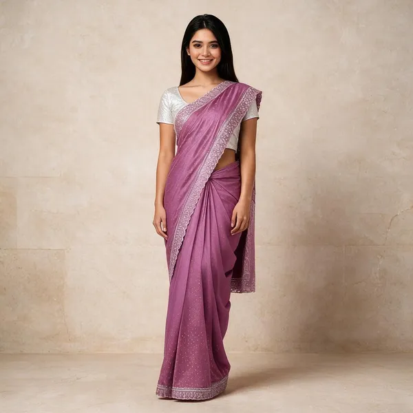 Mauve_Lace_Border_Saree_For_Women