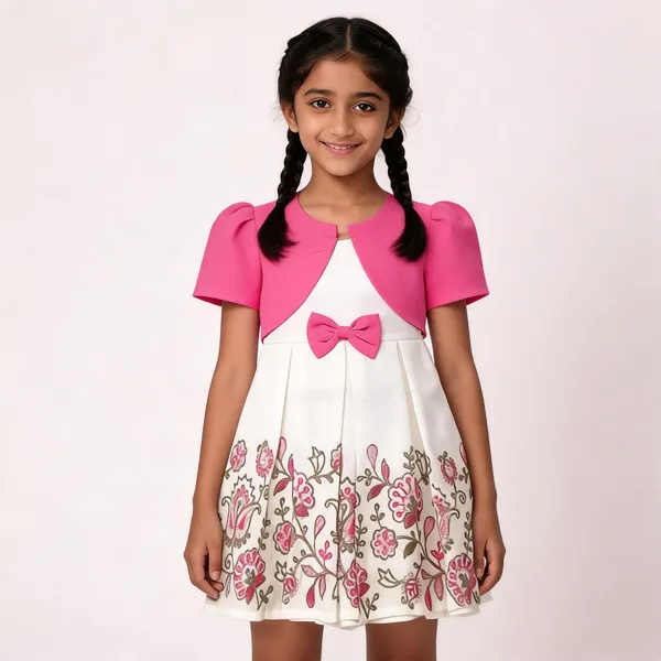 Pink_Cotton_Floral_Fit_And_Flare_Dress_For_Girls