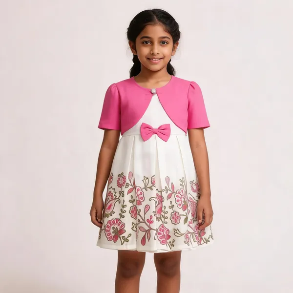 Pink_Cotton_Floral_Fit_And_Flare_Dress_For_Girls