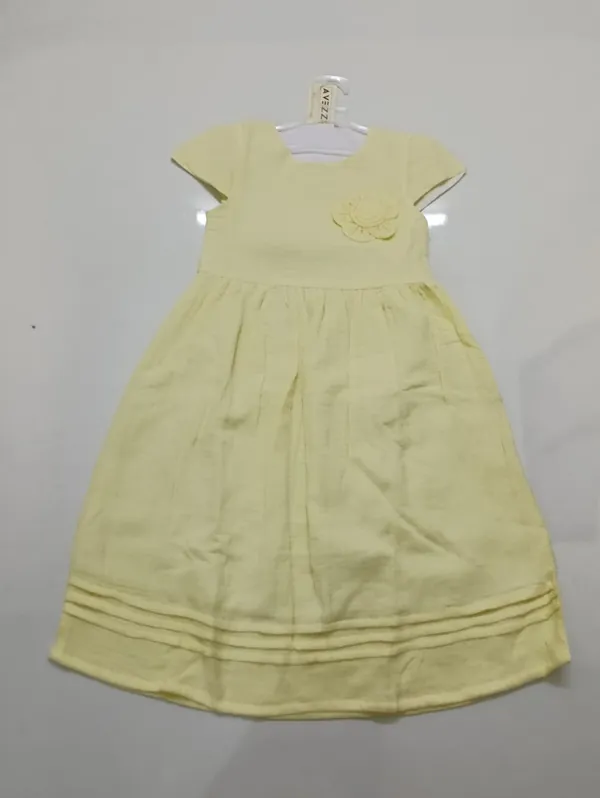 Yellow_Short_Sleeve_Frock_Dress_for_Girls