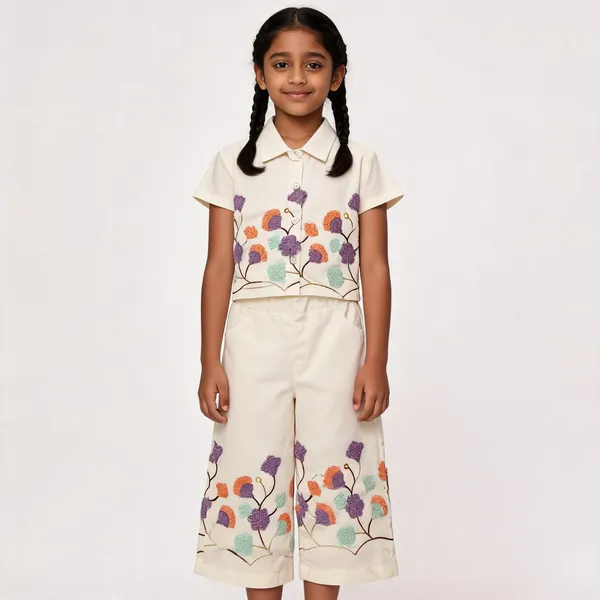 White_Cotton_Embroidered_Shirt_And_Pants_Set_For_Girls