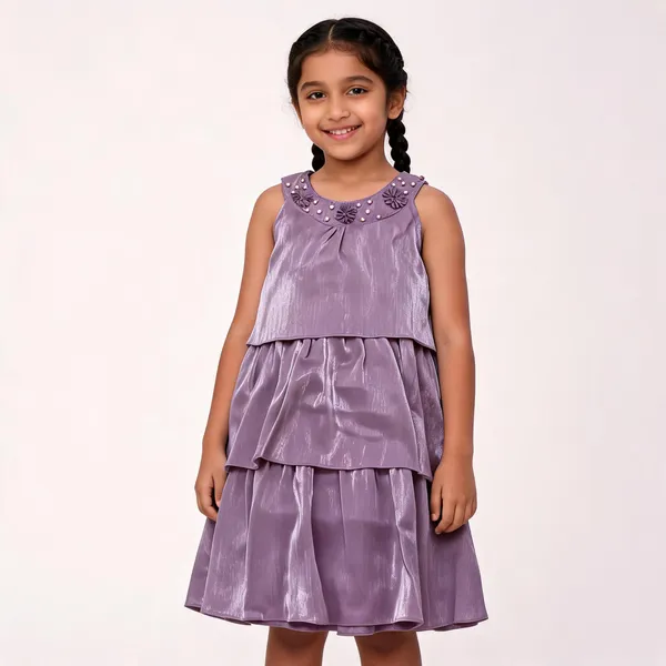 Purple_Satin_Tiered_Sleeveless_Dress_For_Girls