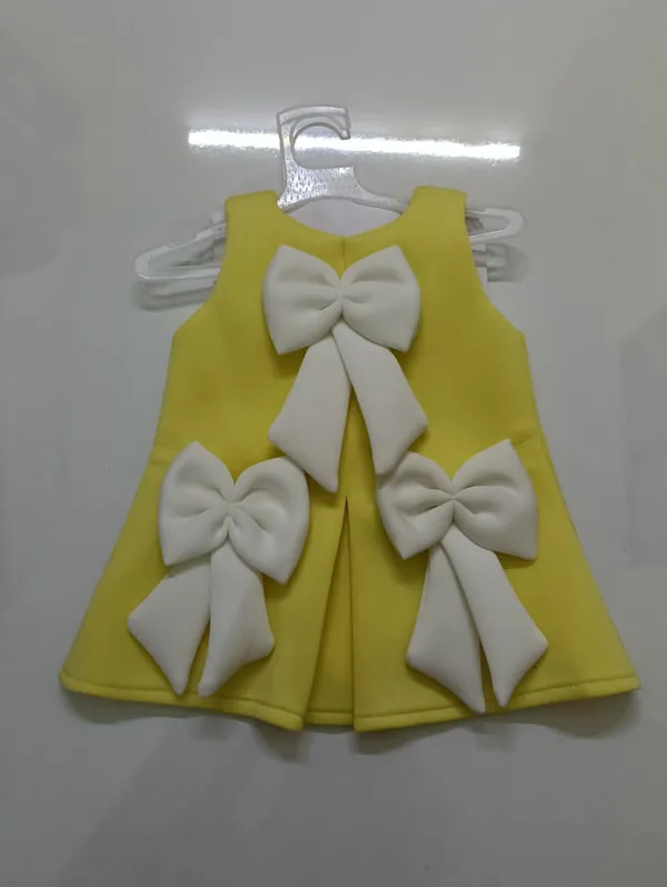 Yellow_Bow_Detail_Frock_for_Girls